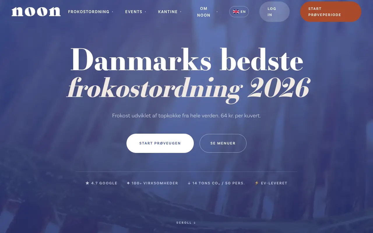 Forsiden af nooncph.dk